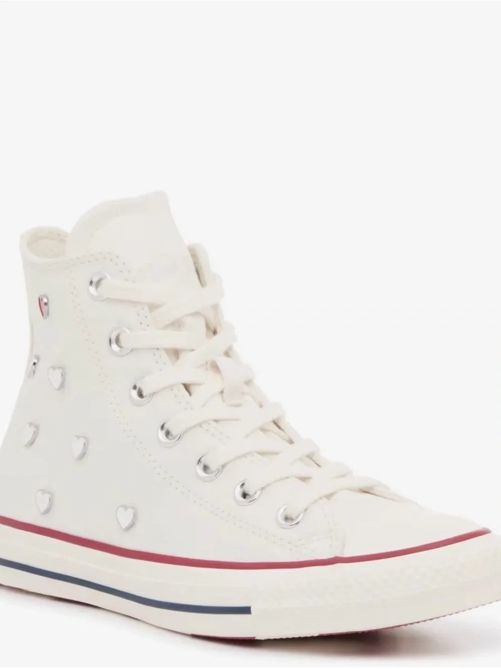 Converse white Hearts high top sneakers - Picture 2 of 11